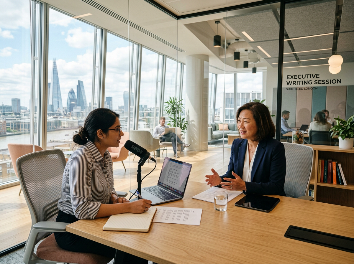 Executive profile writing interview process